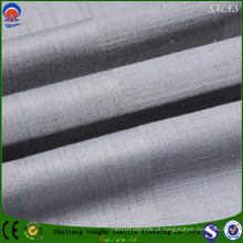 Poliéster / Linho Flame Retardant Black out tecido de cortina para Home Textile